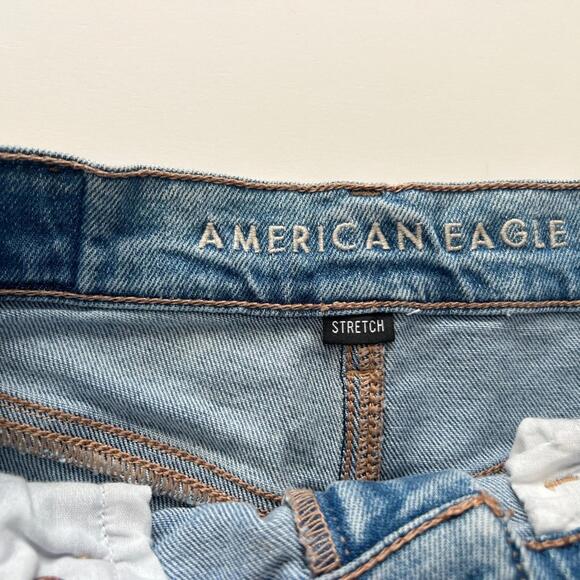 American Eagle Highest Rise 90s Boyfriend Cutoff Denim Shorts - Picture 5 of 9